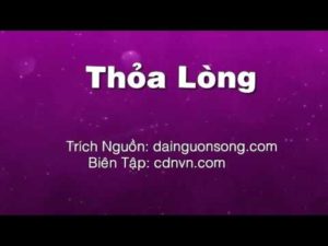 Sống Thỏa Lòng Bài Học Kinh Thánh