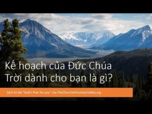 Kế hoạch của Đức Chúa Trời đối với bạn