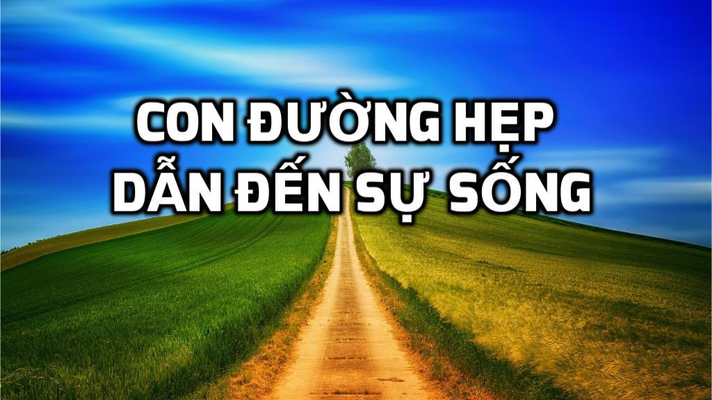 Con đường hẹp dẫn đến sự sống