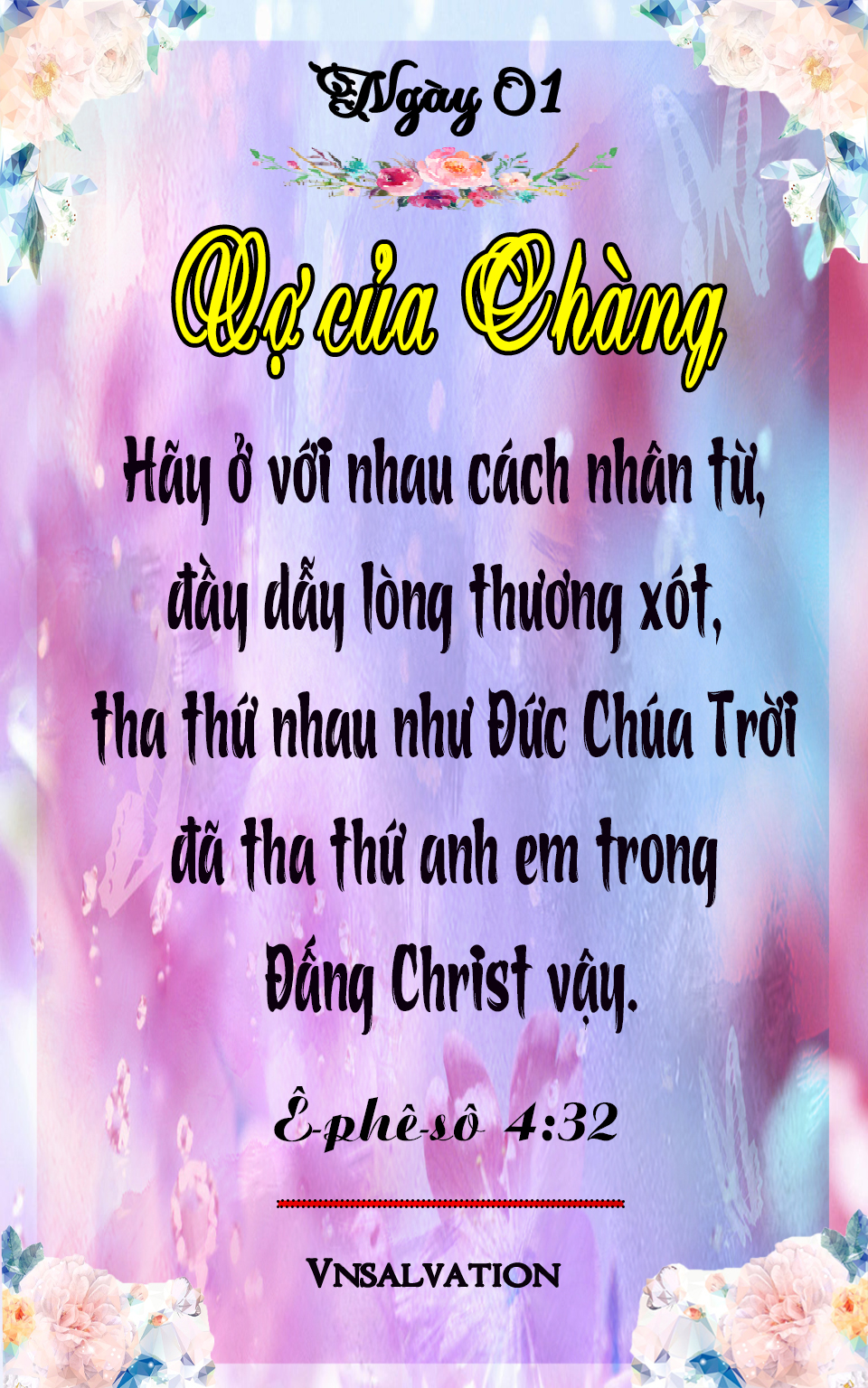 NGÀY 1 – VỢ CỦA CHÀNG