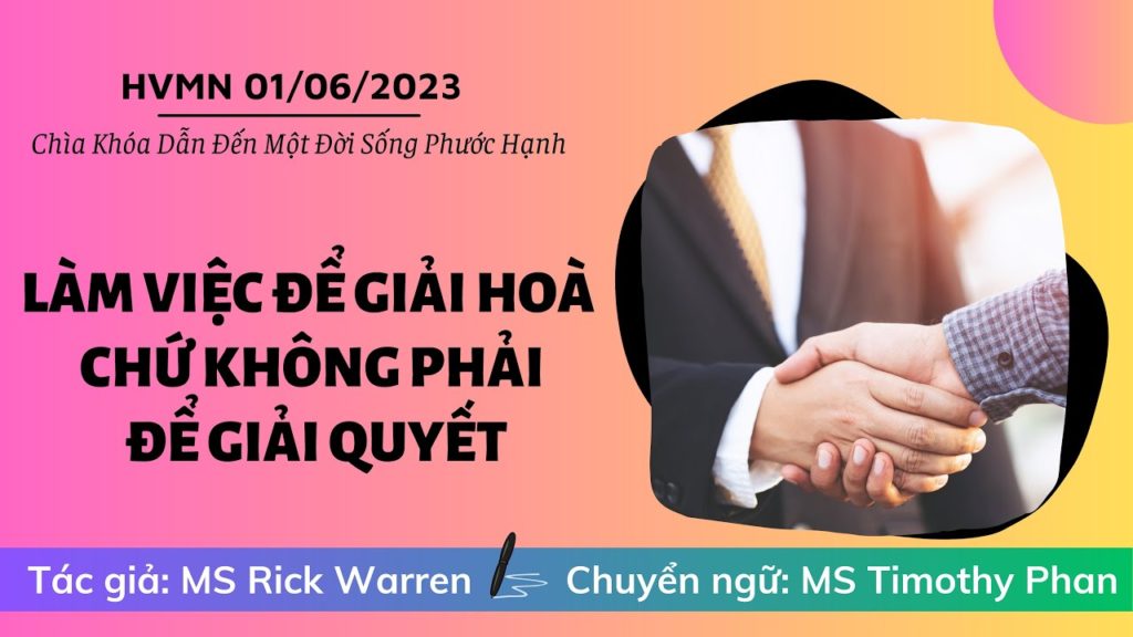 HY VỌNG MỖI NGÀY – Tác giả: Mục sư: Rick Warren Chuyển ngữ: Mục sư: Timothi Phan